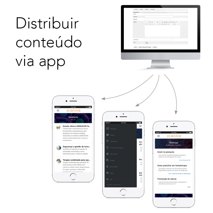 Aplicativo para distribuição de conteúdo